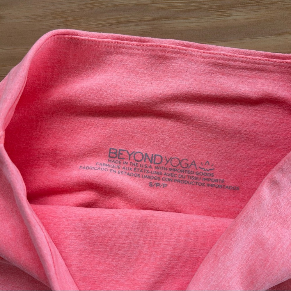 Beyond Yoga Caught In The Midi Legging Pink Bloom Heather Size S - Picture 5 of 12